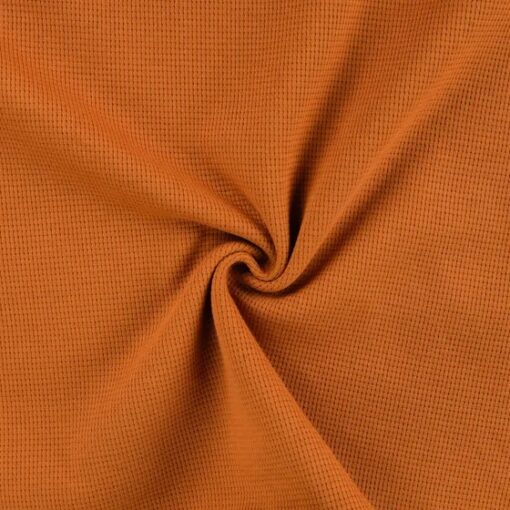 Waffel Jersey Uni Cognac