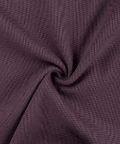 Waffel Jersey Uni Mauve
