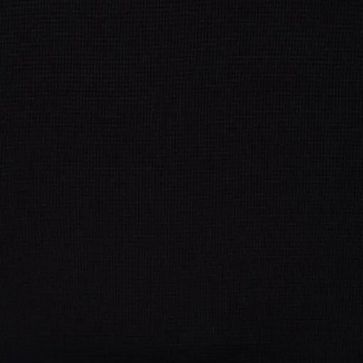 Waffel Jersey Uni Schwarz