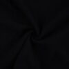 Waffel Jersey Uni Schwarz