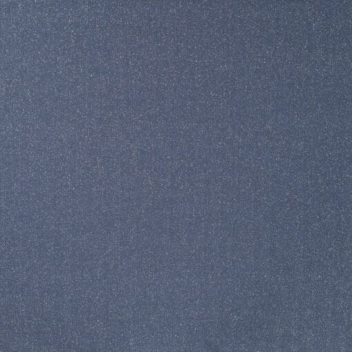 Bündchen glatt Denim mit Lurex silber
