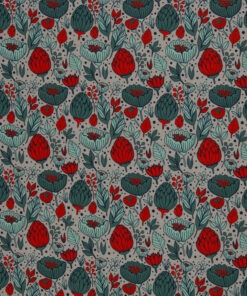 Canvas Swafing Blumen Grau Garden stories by Emjo Design