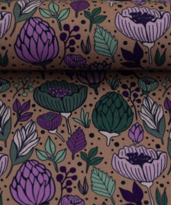 Canvas Swafing Blumen alt Rosa Garden stories by Emjo Design