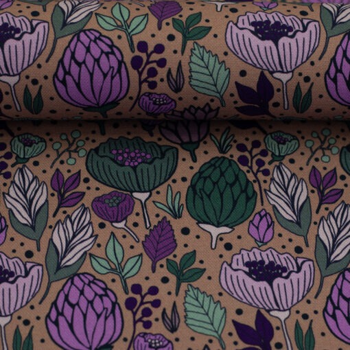 Canvas Swafing Blumen alt Rosa Garden stories by Emjo Design