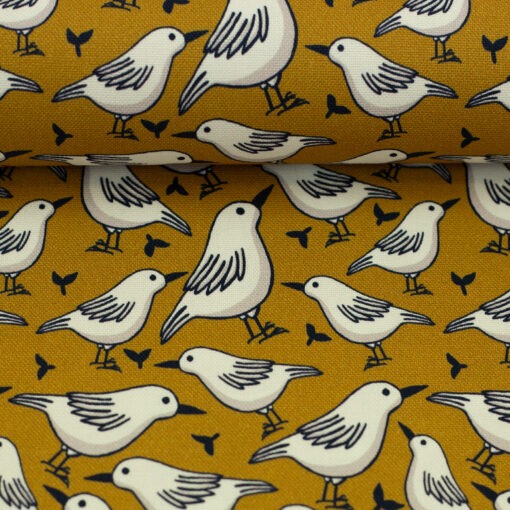 Canvas Swafing Möwe Senf Garden stories by Emjo Design