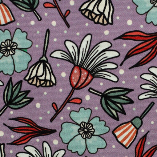 Canvas Swafing Blumenmeer Flieder Garden stories by Emjo Design