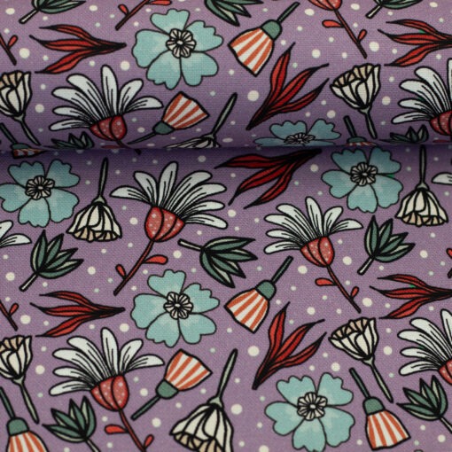 Canvas Swafing Blumenmeer Flieder Garden stories by Emjo Design