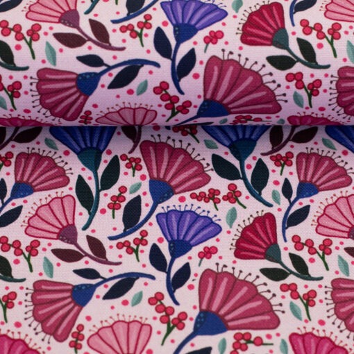 Canvas Swafing Blumenmeer Rosa Garden stories by Emjo Design