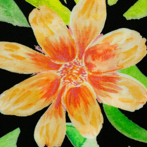 Viskose Malis Fleur noir