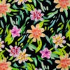 Viskose Malis Fleur noir