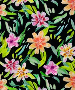 Viskose Malis Fleur noir