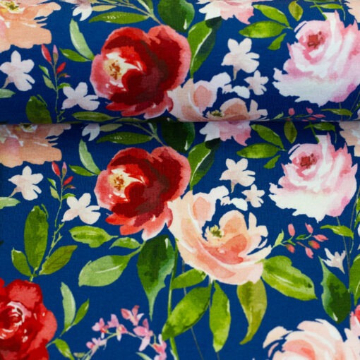 Jersey Jule Rosen blau
