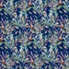 Jersey Jule Aquarell Blätter auf blau