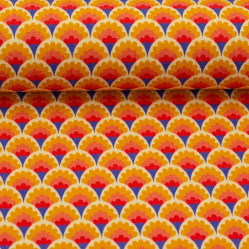 Jersey Feather Fan Orange