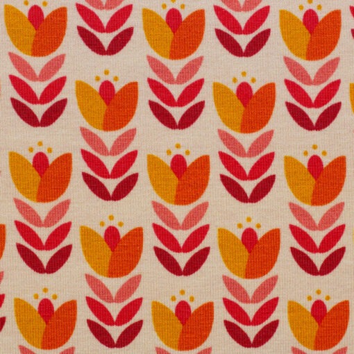 Jersey Feather Fan Ecru