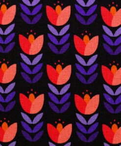 Jersey Feather Fan Schwarz