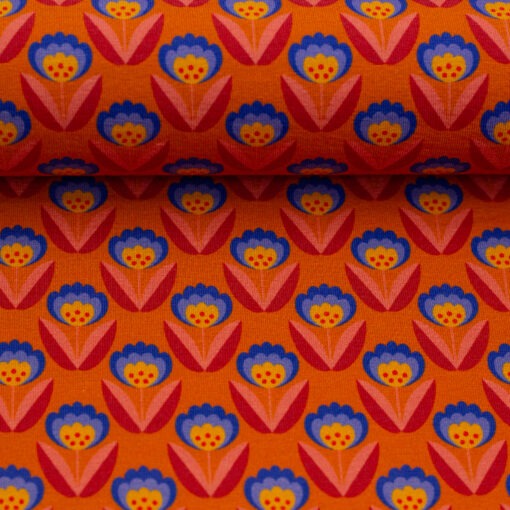 Jersey Feather Fan Orange