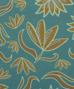 Canvas Retro Flowers Mint