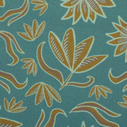 Canvas Retro Flowers Mint