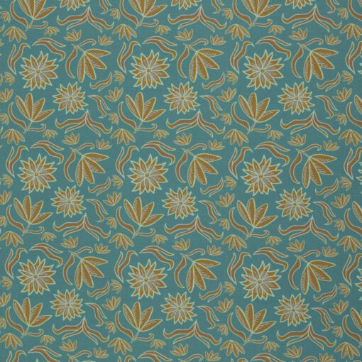 Canvas Retro Flowers Mint
