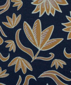 Canvas Retro Flowers Marine