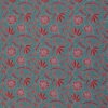 Canvas Retro Flowers Rot auf Mint