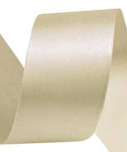 Satinband / Atlasband 40mm Creme