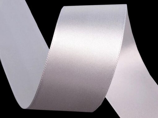 Satinband / Atlasband 40mm Weiss