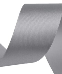 Satinband / Atlasband 40mm dunkel Grau