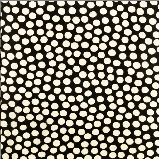 Viskose Dotties auf Schwarz