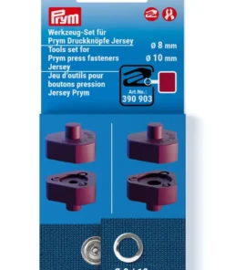 Prym Jersey Druckknopf Werkzeug Set Passend für Prym Variozange oder Prym Kreativtool
