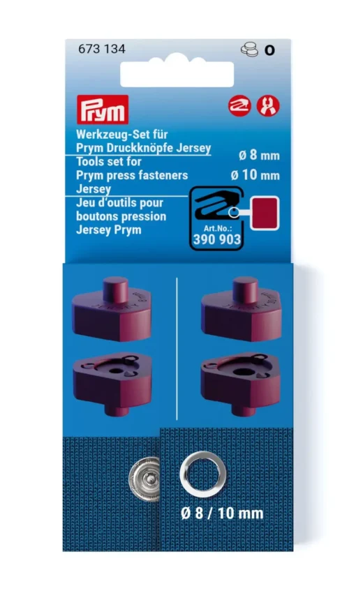Prym Jersey Druckknopf Werkzeug Set Passend für Prym Variozange oder Prym Kreativtool
