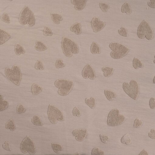 Jersey Jacquard Heart sand
