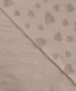 Jersey Jacquard Heart sand