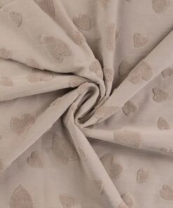 Jersey Jacquard Heart sand