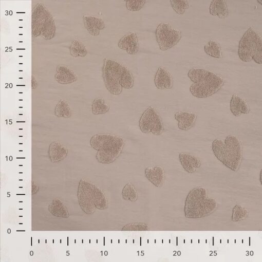 Jersey Jacquard Heart sand