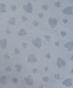 Jersey Jacquard Heart blue