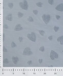 Jersey Jacquard Heart blue