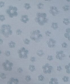 Jersey Jacquard Flower blue