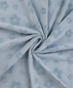 Jersey Jacquard Flower blue