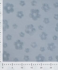Jersey Jacquard Flower blue