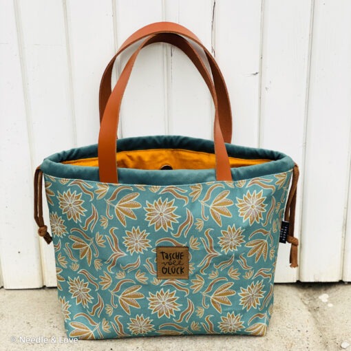 Canvas Retro Flowers Mint