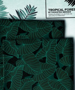 Viskose Thorsten Berger Tropical Forest petrol