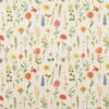 Baumwolle Blumenwiese weiss