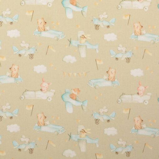 Baumwolle Sonntags ausfahrt beige