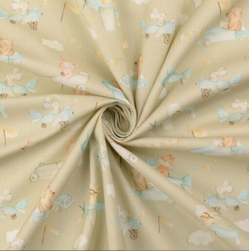 Baumwolle Sonntags ausfahrt beige