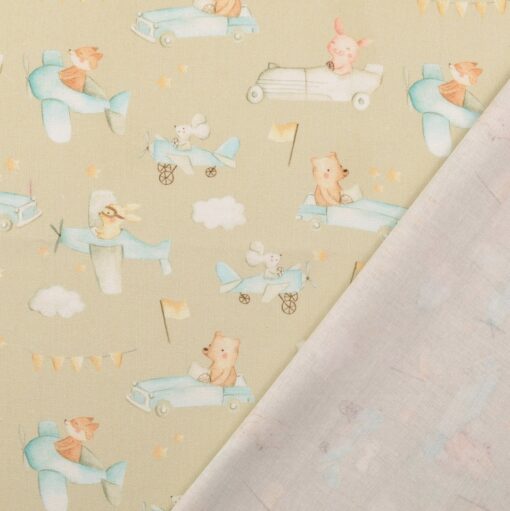 Baumwolle Sonntags ausfahrt beige