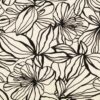 Viskose Flower nature schwarz