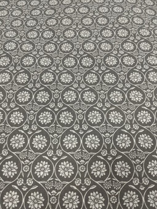 Beschichtete Baumwolle Ranke gris