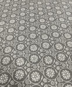 Beschichtete Baumwolle Ranke gris